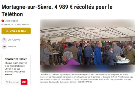 l'ACM présente au Téléthon