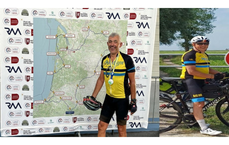 Philippe et Jean-Marc à la Ronde d'Aliénor d'Aquitaine 1200km du 5 au 9 juillet